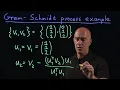 Gram-Schmidt process example Lecture 20 Matrix Algebra for Engineers