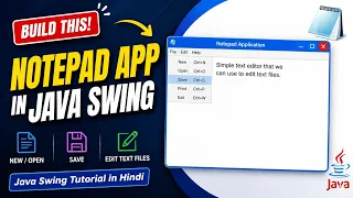 How to create a Notepad App in Java Swing using Netbeans IDE
