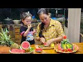 Download Lagu Fruit Party With My Daughter 🍉 Harvesting Watermelons to Sell at Market | Ly Phuc An