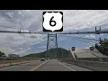 Driving US Route 6 Bear Mountain Bridge from Bear Mountain State Park NY to Cortlandt NY