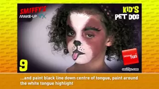 Dog Face Painting Make-up Tutorials for Children