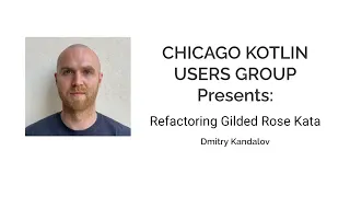 Refactoring Gilded Rose Kata w Dmitry Kandalov
