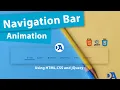 Navigation Bar Animation Using HTML CSS jQuery Active tab animation using HTML CSS and jQuery