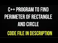 C program to find perimeter of rectangle and circle using constructors C program TECHIE