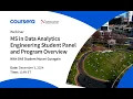 Northeastern MS in Data Analytics Engineering Student Panel and Program Overview 12 3 24