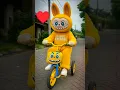 Download Lagu naik sepeda Badut Labubu, kuromi \u0026 Tung Tung Tung Sahur #shorts #labubu #badut Video lucu viral fyp