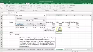MS Excel Solver Examples