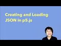 12 3 Creating and Loading JSON - p5 js Tutorial
