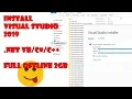 install visual studio 2019 desktop net only VB C C INCLUDED full offline