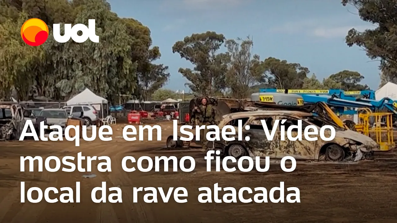 Rave em Israel: Novo vídeo mostra como ficou local de festival de música atacado pelo Hamas
