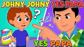 👨‍👩‍👧‍👦 Johny Johny Yes Papa | With Lily & Baby | Telling the Truth | Honesty Nursery Rhyme for Kids