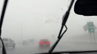 Hail on the Freeway and I Couldn't See a Thing!