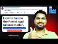 How to handle the Partial load failures in ADF CDC fault tolerance features