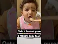 Download Lagu 6+ months baby food Oats with banana pure #6monthsbabyfood #babyfoodrecipe #trendingshorts