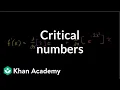 Finding critical points Using derivatives to analyze functions AP Calculus AB Khan Academy