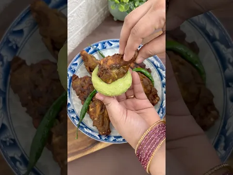 Crispy chicken wings fry recipe #shots #food #recipe #chiken