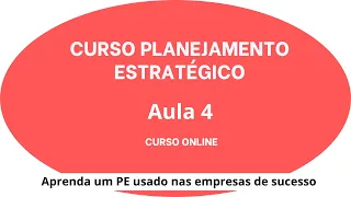 Aula 4 Curso Planejamento Estratégico