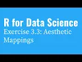 R for Data Science ggplot2 Aesthetic Mappings Chapter 3 3 Exercise Solution Part 1