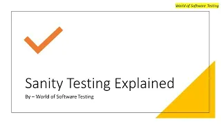 Sanity Testing Explained Surface Level Testing Interview Question Software Testing