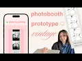 Figma Tutorial Vintage Photobooth Prototype Micro-animation Valentine s day