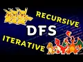 Iterative Recursive DFS Trees And Graphs