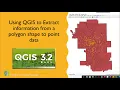 Using QGIS to Extract information from a polygon shape to point data