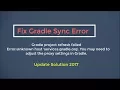 Fix Android Studio Gradle Sync Error Update 2017