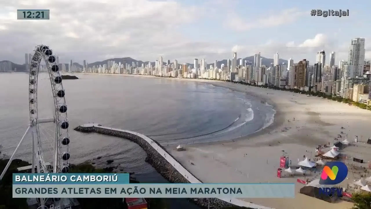 Grandes atletas em ação na meia maratona de Balneário Camboriú