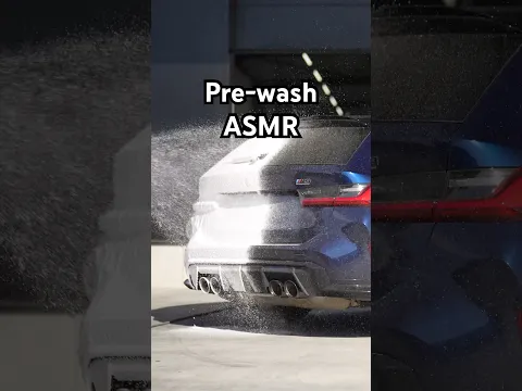Pre-washing a BMW M3 Touring - ASMR