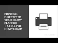 Print Directly On Your Happy Planner Pages Free PDF Templates