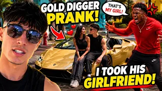 INSANE GOLD DIGGER PRANK Stolen Car
