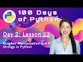 Number Manipulation and F-Strings in Python