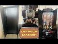 Low Budget DIY Simple Puja Mandir Pooja Mandir I made in America