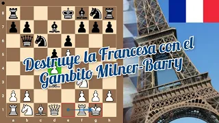 DESTRUYE LA FRANCESA CON EL GAMBITO MILNER-BARRY!!! (Líneas principales)