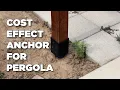 LADECH 4x4 Fence Post Anchor Ground Spike 36 Length Metal Black Powder Coated