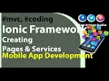 Creating Pages and Services using Ionic Framework to connect to an XAF C Database