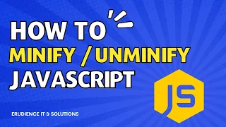 How to Minify Javascript Code JS
