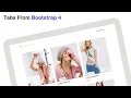 Responsive Tabs made with Bootstrap 4