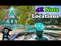ASA ALL 4x Explorer Note Locations Island in Ark Survival Ascended