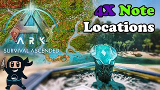 ASA ALL 4x Explorer Note Locations Island in Ark Survival Ascended