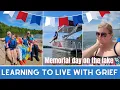 Planting a pink dogwood in memory of Timmy Memorial day at the lake Learning to live with grief