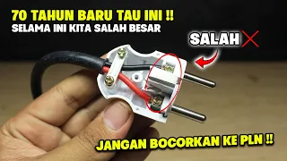 Jutaan Orang Belum Tau ! Cara pasang colokan listrik yang benar !
