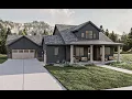 3 Bedroom Modern Farmhouse Open Floor Plan Plan 963-00786