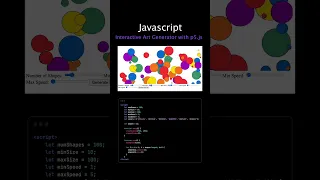 Interactive Art Generator with p5 js JavaScript