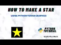 How to draw a star using turtle graphics in Python