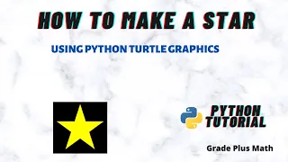 How to draw a star using turtle graphics in Python