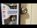 Schlage a door knob install story