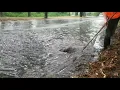 Draining Massive Flood By Unclogging Drains Big Whirlpools