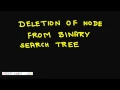 Programming Interview Deletion of node from Binary Search Tree BST