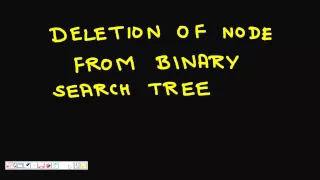 Programming Interview Deletion of node from Binary Search Tree BST